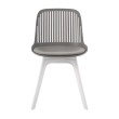 Стул пластиковый GRACE SOFT серый/белый