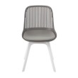 Стул пластиковый GRACE SOFT серый/белый