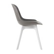 Стул пластиковый GRACE SOFT серый/белый