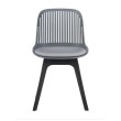 Стул пластиковый GRACE SOFT графит/черный