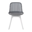 Стул пластиковый GRACE SOFT графит/белый