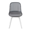Стул пластиковый GRACE SOFT графит/белый