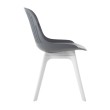 Стул пластиковый GRACE SOFT графит/белый