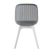 Стул пластиковый GRACE SOFT графит/белый