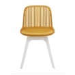 Стул пластиковый GRACE SOFT горчичный/белый