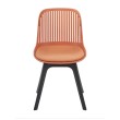 Стул пластиковый GRACE SOFT оранжевый/черный