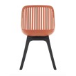 Стул пластиковый GRACE SOFT оранжевый/черный