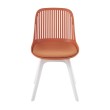 Стул пластиковый GRACE SOFT оранжевый/белый