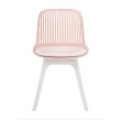 Стул пластиковый GRACE SOFT розовый/белый