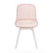 Стул пластиковый GRACE SOFT розовый/белый