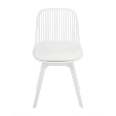 Стул пластиковый GRACE SOFT белый
