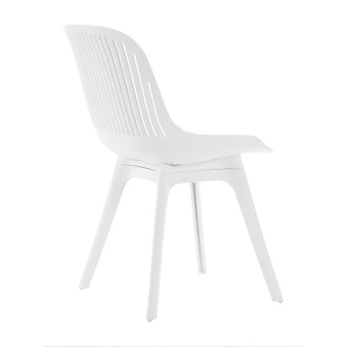 Стул пластиковый GRACE SOFT белый