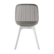 Стул пластиковый GRACE серый/белый