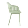 Стул пластиковый BETTY c подушкой зеленый