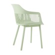 Стул пластиковый BETTY c подушкой зеленый