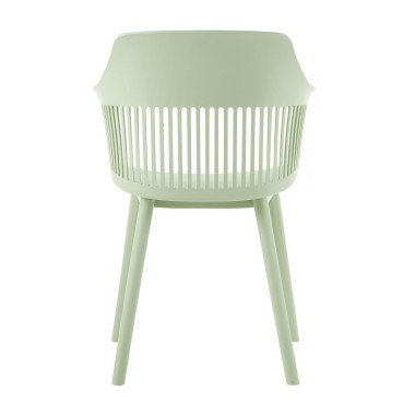 Стул пластиковый BETTY c подушкой зеленый