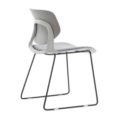 Стул пластиковый ESKIN серый