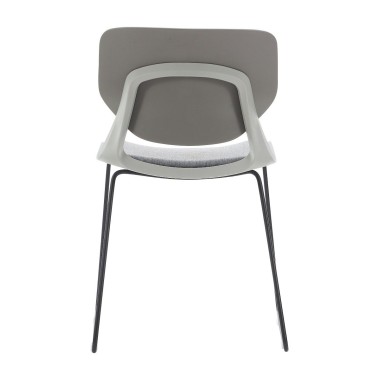 Стул пластиковый ESKIN серый