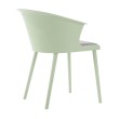 Стул пластиковый MALTA салатовый с подушкой гусиные лапки