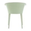 Стул пластиковый MALTA салатовый с подушкой гусиные лапки