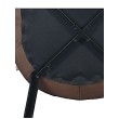 Стул мягкий FABIAN велюр кофейный/черный