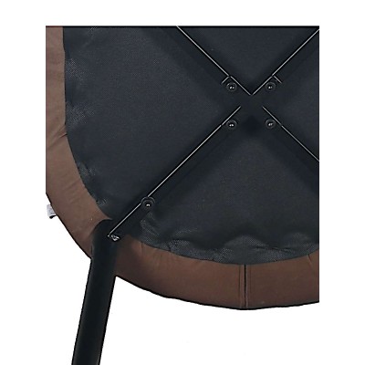 Стул мягкий FABIAN велюр кофейный/черный