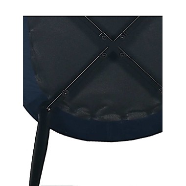 Стул мягкий FABIAN велюр Темно-синий/черный