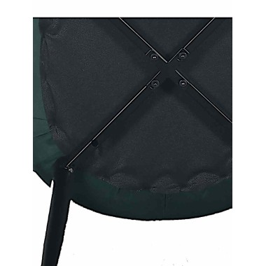 Стул мягкий FABIAN велюр Темно-зеленый/черный