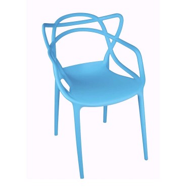 Стул пластиковый MASTERS LUX синий