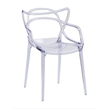 Стул пластиковый MASTERS прозрачный