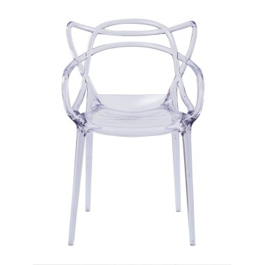 Стул пластиковый MASTERS прозрачный