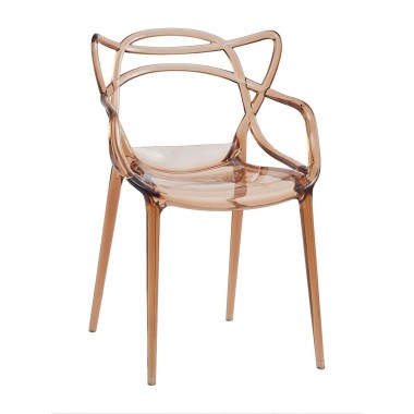 Стул пластиковый MASTERS LUX оранжевый