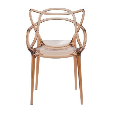 Стул пластиковый MASTERS LUX оранжевый