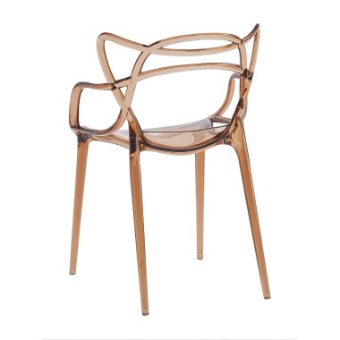 Стул пластиковый MASTERS LUX оранжевый