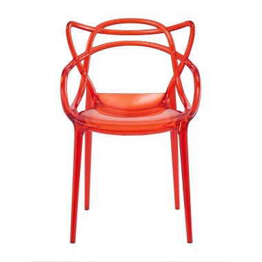 Стул пластиковый MASTERS LUX красный