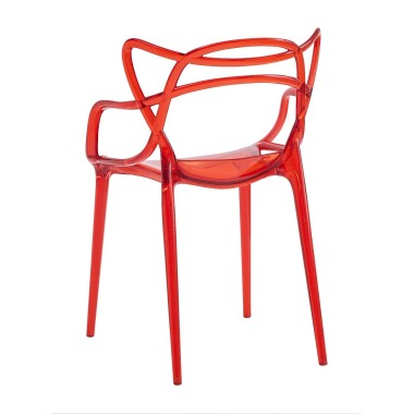 Стул пластиковый MASTERS LUX красный