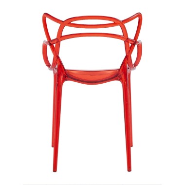 Стул пластиковый MASTERS LUX красный