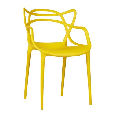 Стул пластиковый MASTERS желтый