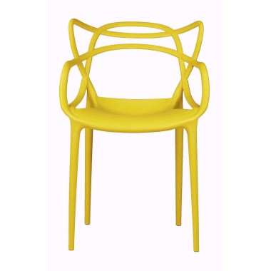 Стул пластиковый MASTERS желтый