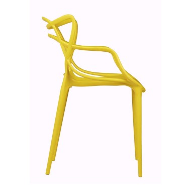 Стул пластиковый MASTERS желтый