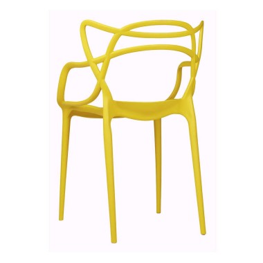 Стул пластиковый MASTERS желтый