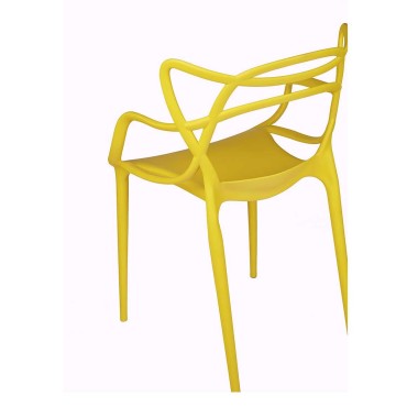 Стул пластиковый MASTERS желтый