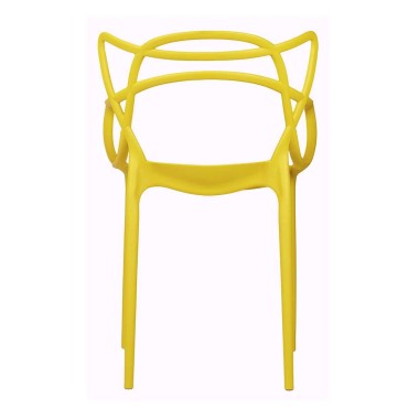 Стул пластиковый MASTERS желтый