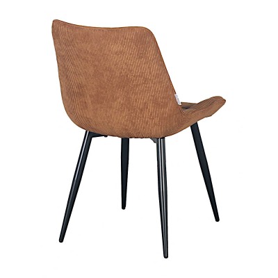 Стул мягкий RICHARD вельвет мокко/черный