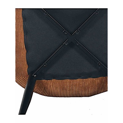 Стул мягкий RICHARD вельвет мокко/черный