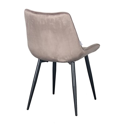 Стул мягкий RICHARD велюр мокко/черный