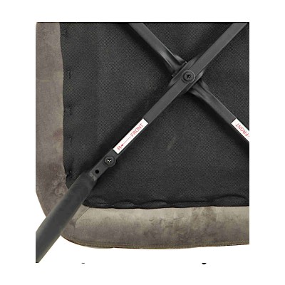 Стул мягкий MOLLY велюр серый/черный