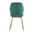 Стул мягкий BATT велюр изумруд/золотой