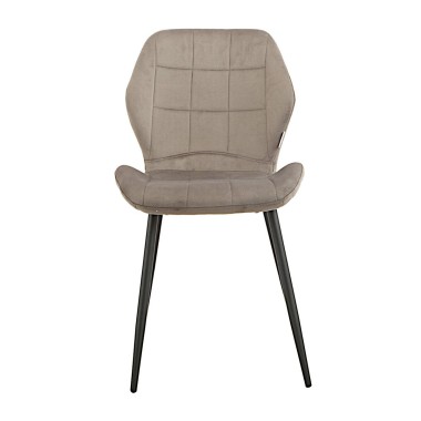 Стул мягкий SALLY велюр антрацит/черный