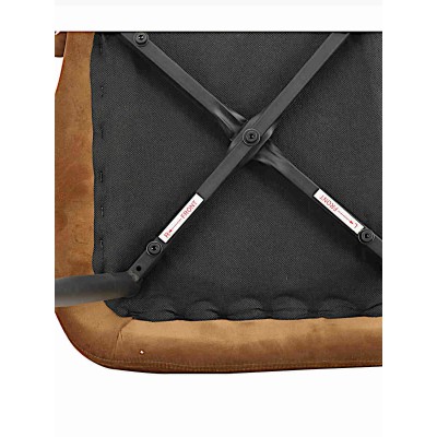 Стул мягкий SALLY велюр коричневый/черный